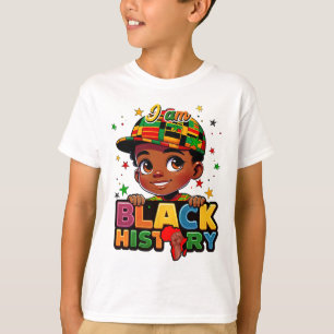 Camiseta Eu Sou História Negra Correspondente Meninos Menin