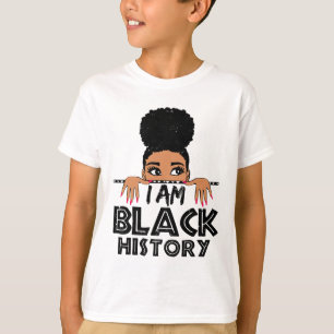 Camiseta Eu Sou História Negra E Eu Sou Negro Todos Os Mese
