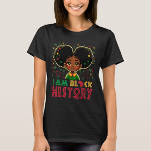 Camiseta Eu Sou História Negra Garotas Mês da História Negr