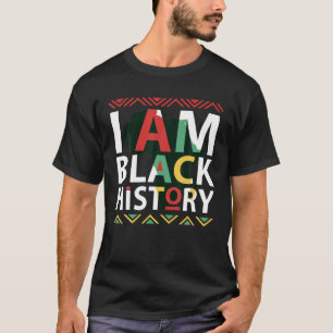Camiseta Eu Sou História Negra História Negra História Negr