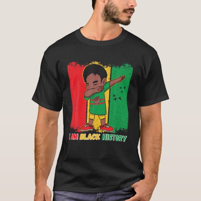 Camiseta Eu Sou História Negra, História Negra Mês Toddler (Frente)