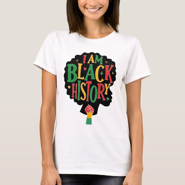 Camiseta Eu Sou História Negra - Juneteenth (Frente)