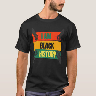 Camiseta Eu Sou História Negra Mês Negro Africano Americano