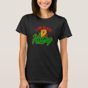 Camiseta Eu Sou História Negra Mês Negro Africano Americano