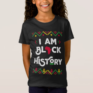 Camiseta Eu Sou História Negra Mês Negro Africano Americano