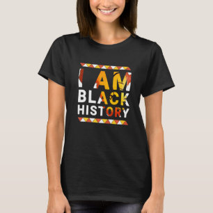 Camiseta Eu Sou História Negra Mês Negro Africano Americano
