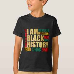 Camiseta Eu Sou História Negra Mês Orgulho Africano America