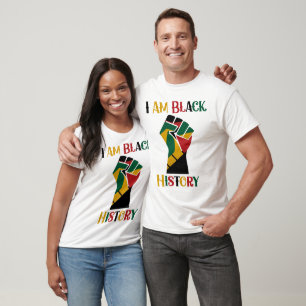 Camiseta Eu Sou História Negra, Vida Negra Importa
