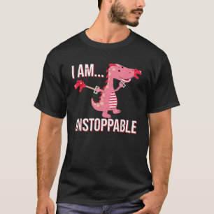 Camiseta Eu Sou Implacável T Rex Dinossaur Claw