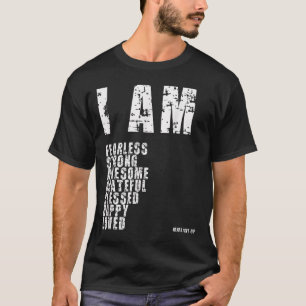 Camiseta Eu Sou Incrível, Forte, Abençoada Motivação De Deu