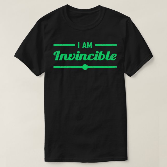 Camiseta Eu sou invencível (Frente do Design)