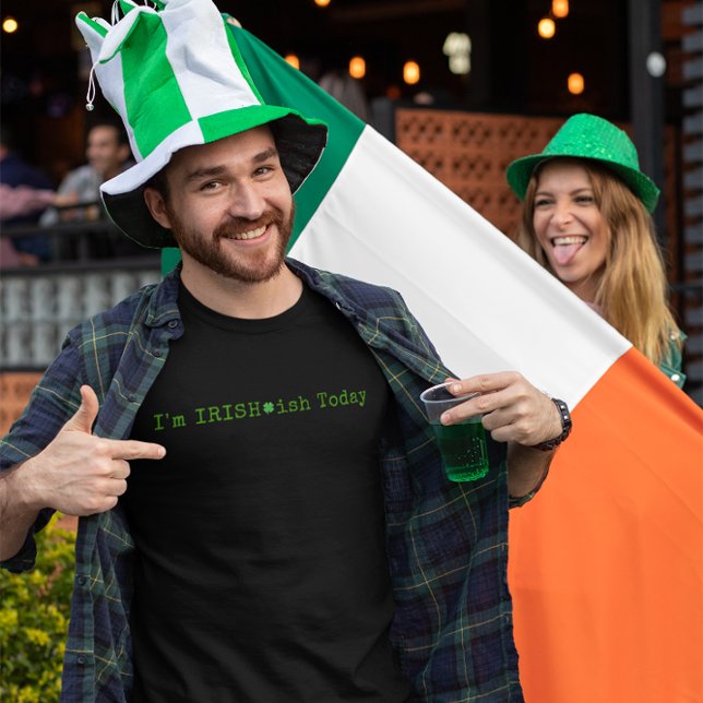 Camiseta Eu sou irlandês de Dia de São Patrício de hoje Min (Criador carregado)