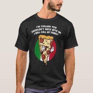 Camiseta Eu Sou Italiano Você Não Deveria Mentir Comigo Hum