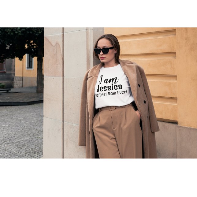 Camiseta Eu sou Jessica a melhor mãe já personalizada (Criador carregado)