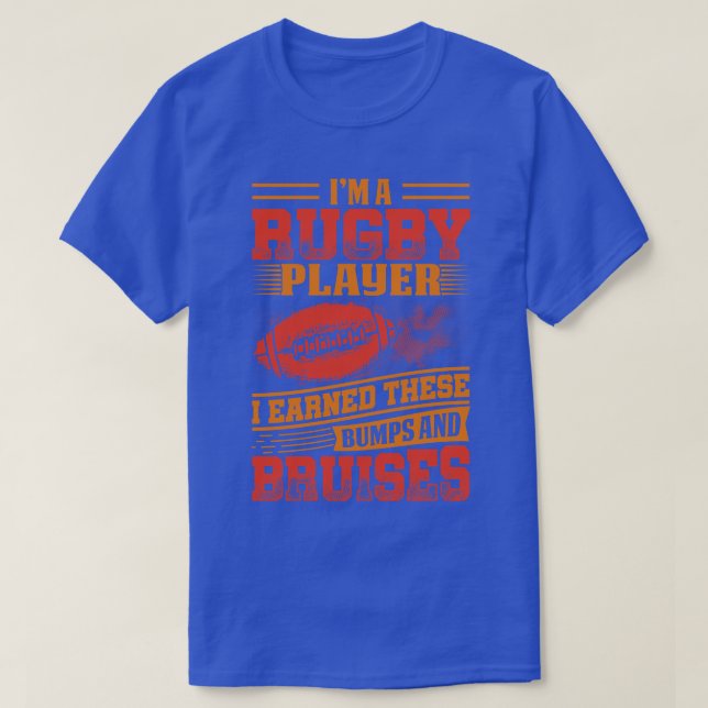 Camiseta Eu sou jogador de Rugby (Frente do Design)