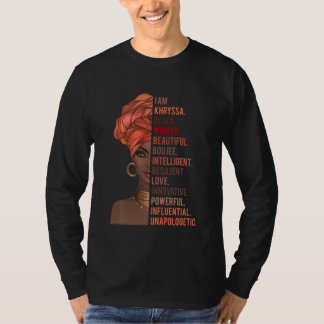 Camiseta Eu Sou Khryssa A História Da Mulher Negra Mês 2020