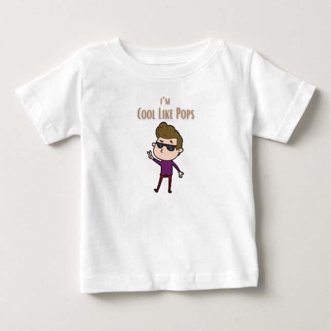 Camiseta eu sou legal como o papai (Frente)