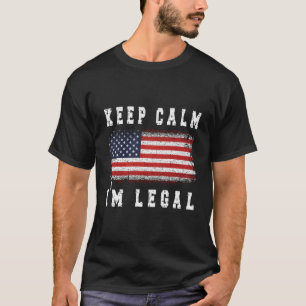 Camiseta Eu Sou Legal Novo Cidadão Americano Banque Cidadão