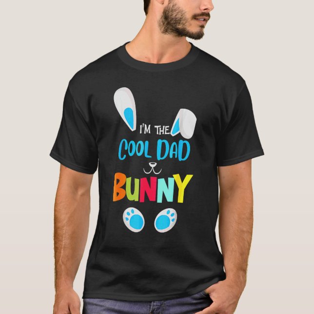 Camiseta Eu sou Legal Pai Coelhinho Correspondente para o P (Frente)