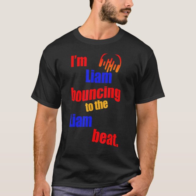 Camiseta Eu sou Liam a ligar ao Liam Liam (Frente)