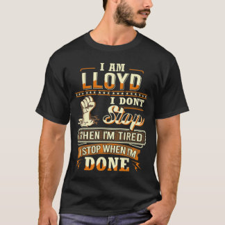 Camiseta Eu sou Lloyd Personalizado Lloyd Primeiro Nome ami