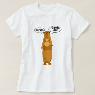 Camiseta Eu sou lontra aqui