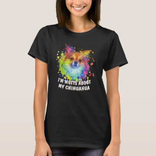 Camiseta Eu sou louco pelo meu brinquedo de pun animal Chih