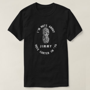 Camiseta Eu sou loucos sobre a eleição 1976 de Jimmy Cart