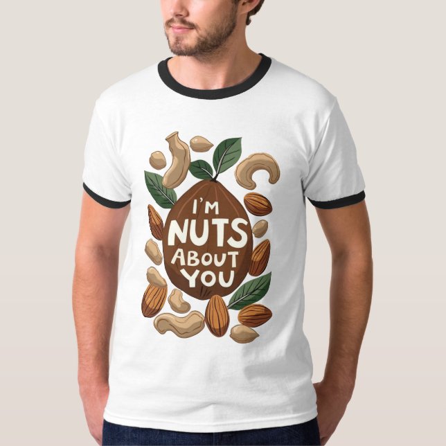 Camiseta Eu sou Loucos sobre você - Design Engraçado (Frente)
