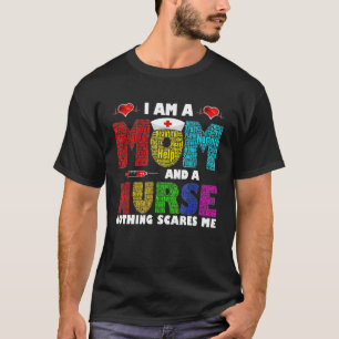 Camiseta Eu Sou Mãe E Enfermeira Nada Me Assusta