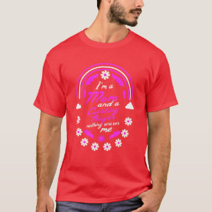 Camiseta Eu sou mãe e jogador de xingamento. Nada me assust