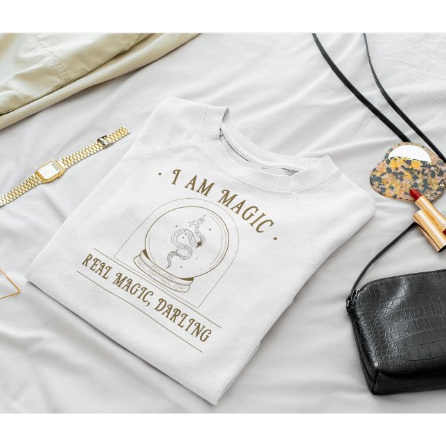 Camiseta Eu sou magia, mensagem inspiradora (Criador carregado)