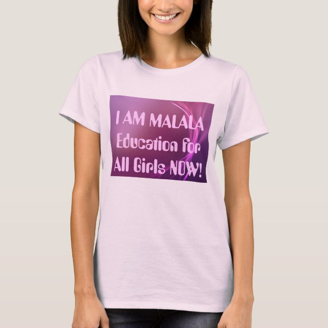 Camiseta Eu sou Malala (Frente)
