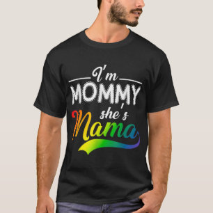 Camiseta Eu sou Mamãe Ela é a mãe lésbica