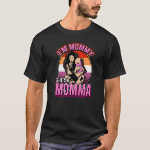 Camiseta Eu sou Mamãe Ela é uma mãe Lesbianlove Femme Lgbt