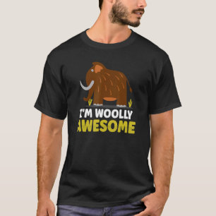Camiseta Eu sou Mamute Animal de Meninos Meninas Fofo Incrí