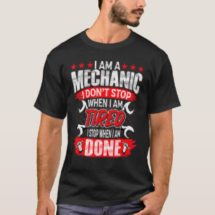 Camiseta Eu sou mecânico mecânico automotivo mecânico