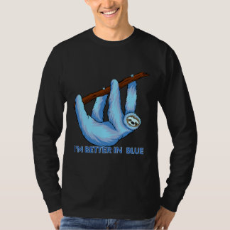 Camiseta Eu Sou Melhor Em Azul Lama Azul