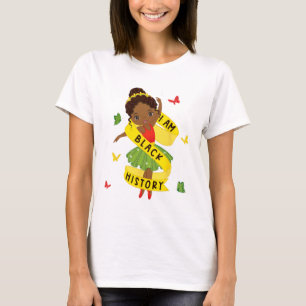 Camiseta Eu Sou Mês da História Afro Negra Dança Llet Afric