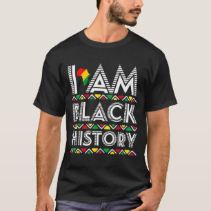 Camiseta Eu Sou Mês da História Negra África Arte Aborígene