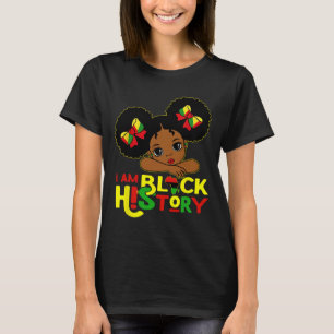 Camiseta Eu Sou Mês da História Negra Afro-Americano Negro