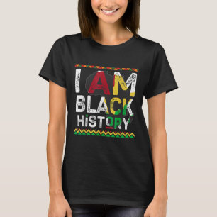 Camiseta Eu Sou Mês da História Negra Orgulho Africano Desi