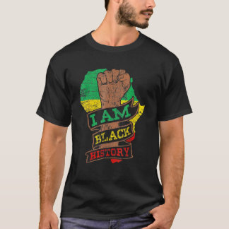 Camiseta Eu Sou Mês da História Negra Orgulho Negro Afro-Am