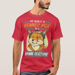 Camiseta Eu Sou Mesmo Um Fennec Fo Em Um Fato Humano