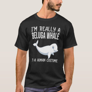 Camiseta Eu sou mesmo uma baleia Beluga em um salão de fant