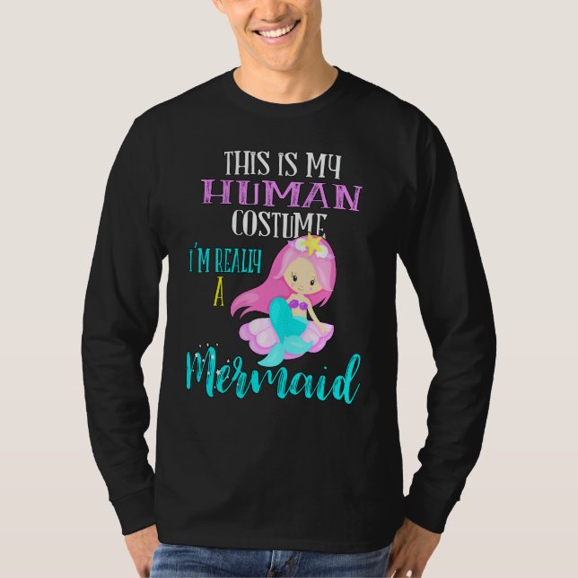 Camiseta Eu sou mesmo uma Sereia Esta é a minha fantasia hu (Frente)