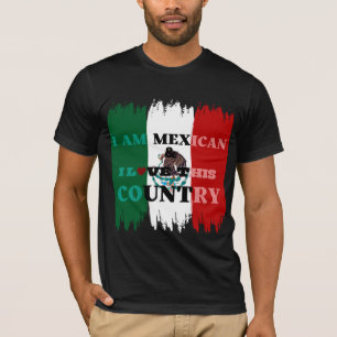 CAMISETA EU SOU MEXICANO, PRESENTE DE MÊS DO PATRIMÔNIO HIS