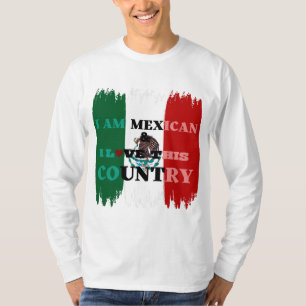 CAMISETA EU SOU MEXICANO, PRESENTE DE MÊS DO PATRIMÔNIO HIS