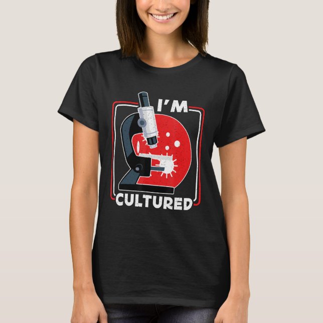 Camiseta Eu sou Microbiólogo do Laboratório de Ciência do M (Frente)