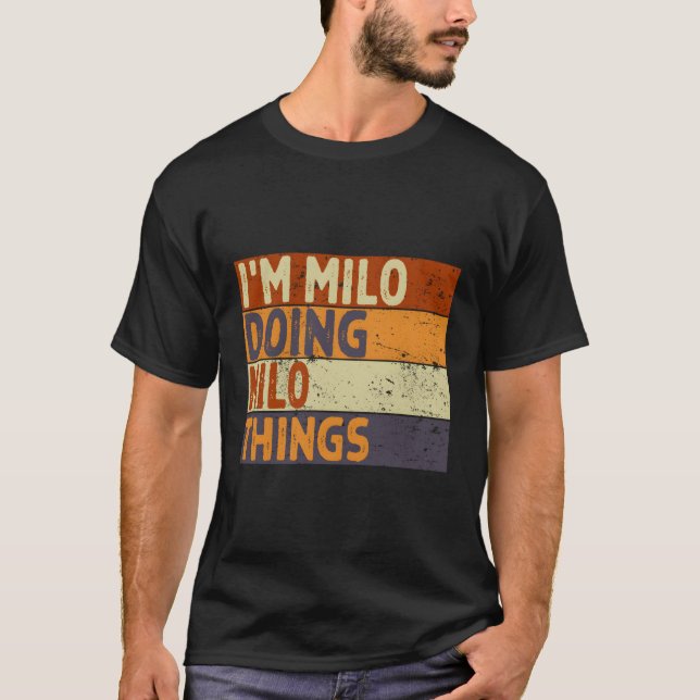 Camiseta Eu Sou Milo Fazendo Coisas Do Milo Piada (Frente)